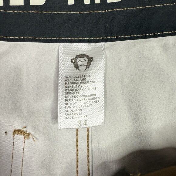 Howler Brothers Board Shorts Mens 34 Brown HB Chargers Premium Swim Surf Trunks - Picture 5 of 11